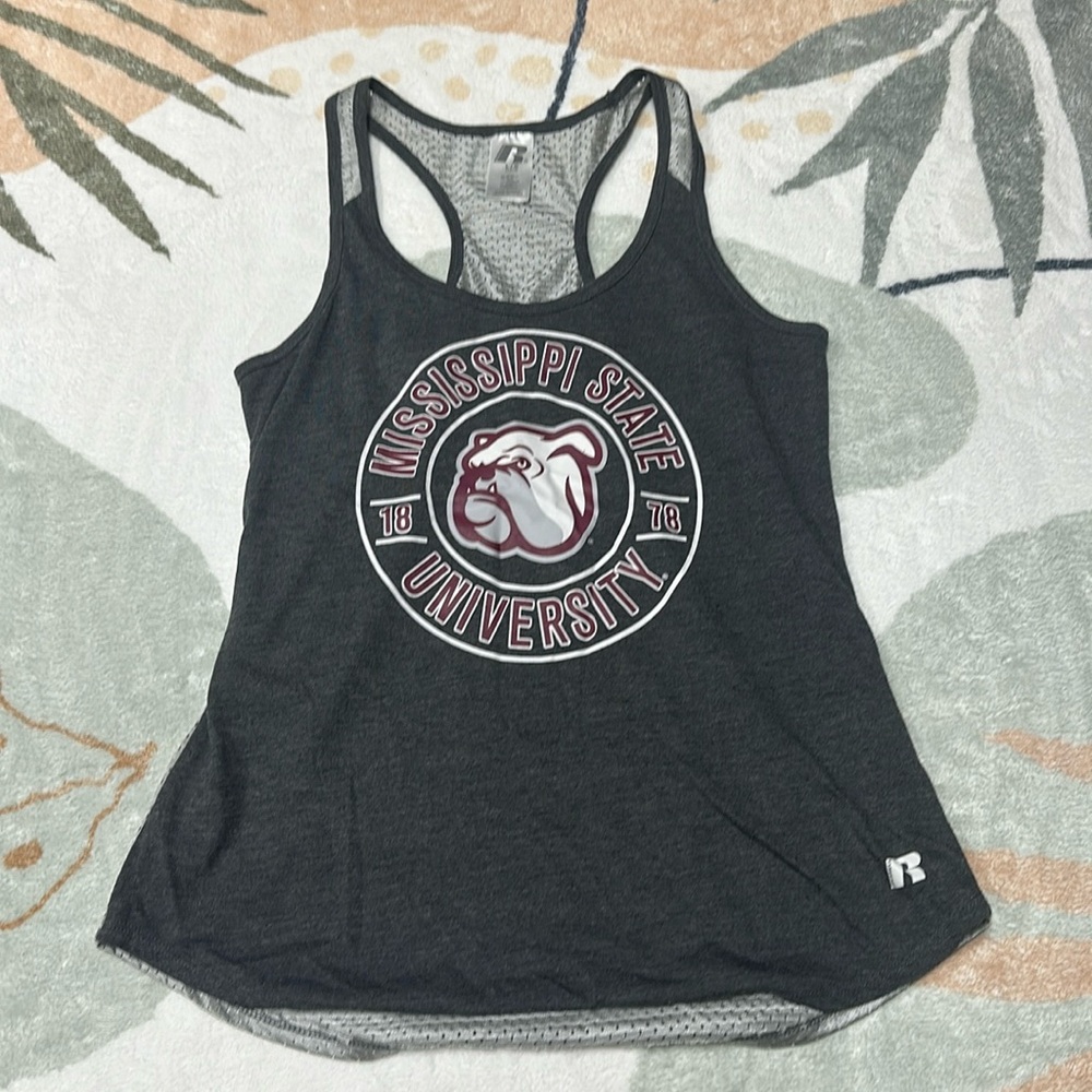 Size large. MSU athletic tank top.